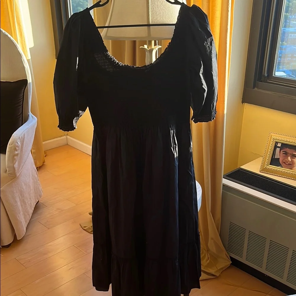 Hill House Black Long Sleeve Dress - Picture 1 of 4